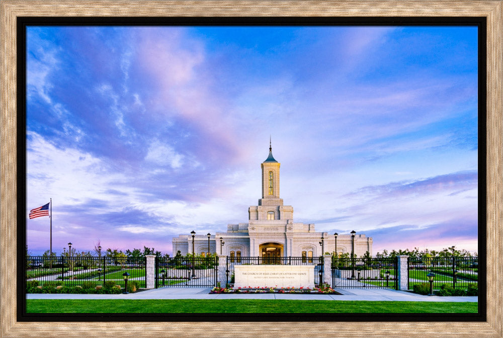 Moses Lake Temple - Purple Sky