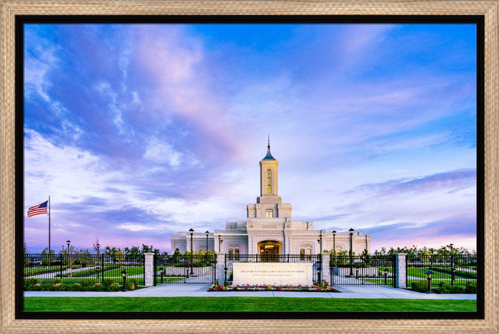 Moses Lake Temple - Purple Sky