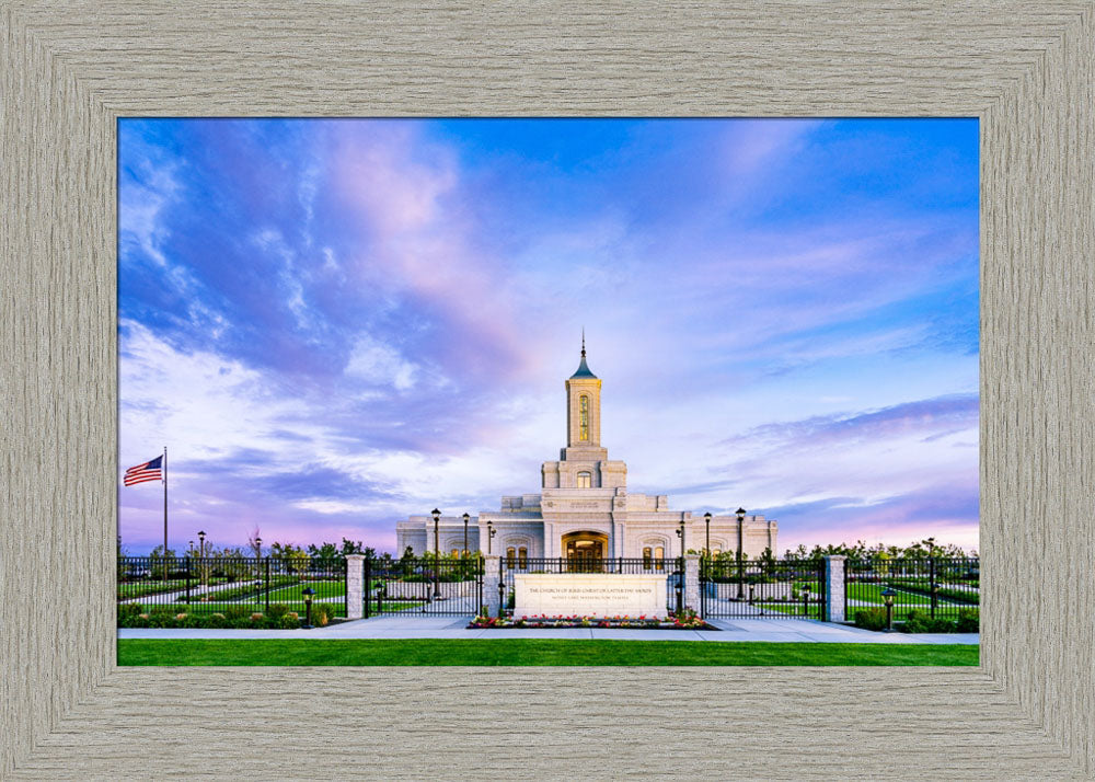 Moses Lake Temple - Purple Sky