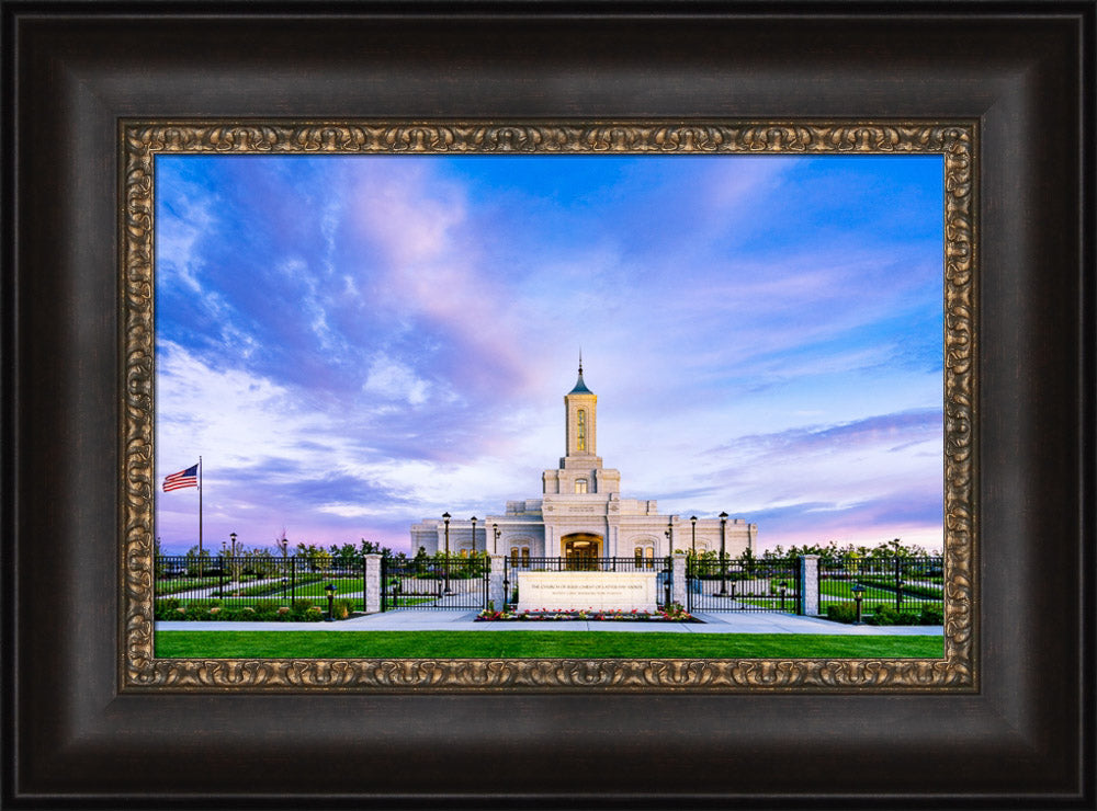 Moses Lake Temple - Purple Sky