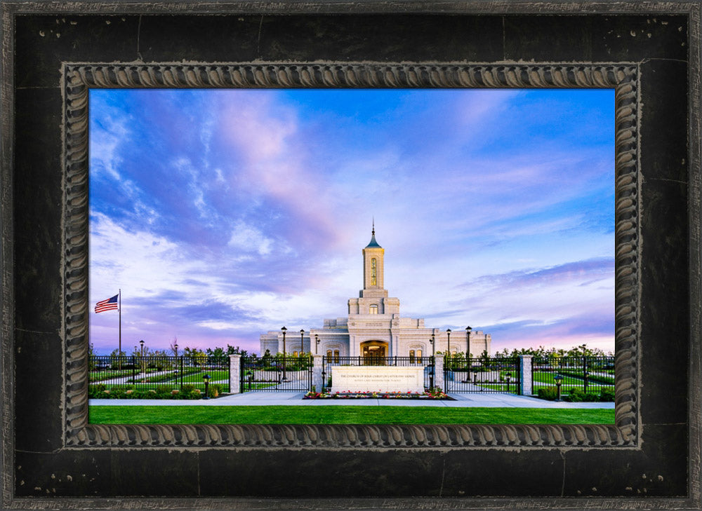 Moses Lake Temple - Purple Sky