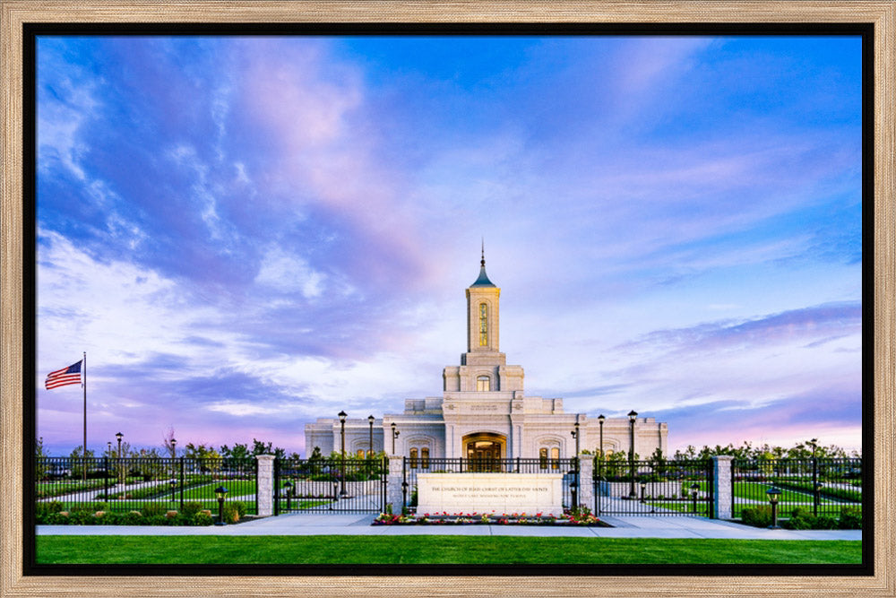 Moses Lake Temple - Purple Sky