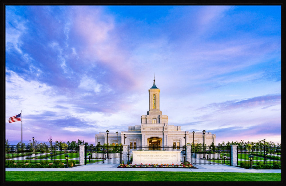 Moses Lake Temple - Purple Sky