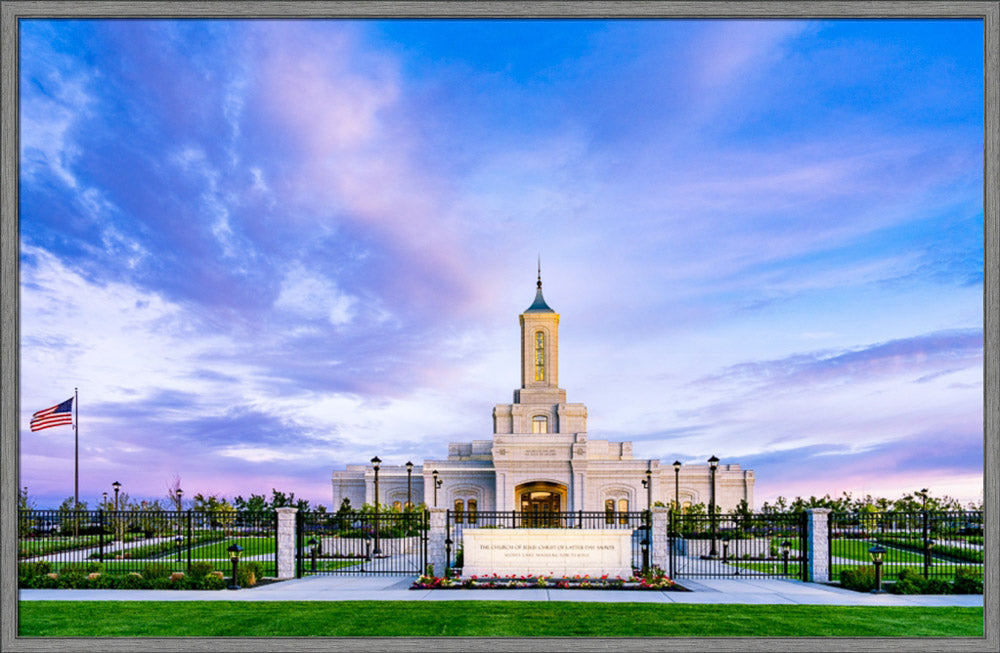 Moses Lake Temple - Purple Sky
