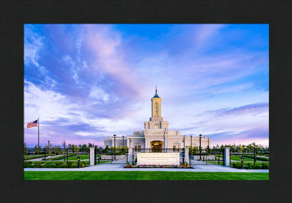 Moses Lake Temple - Purple Sky