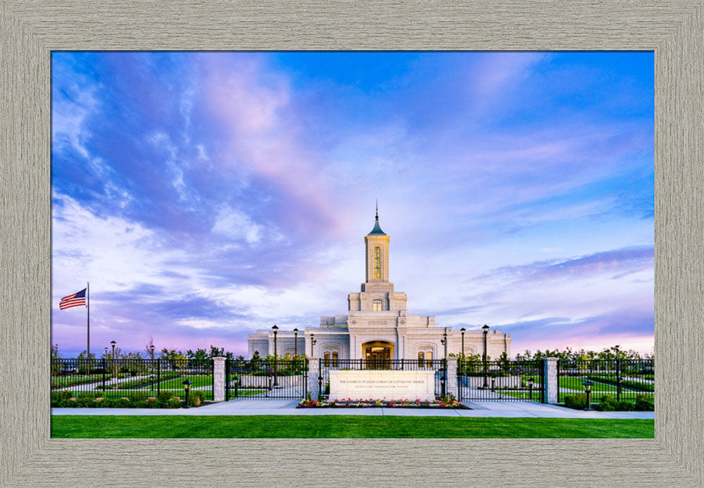 Moses Lake Temple - Purple Sky