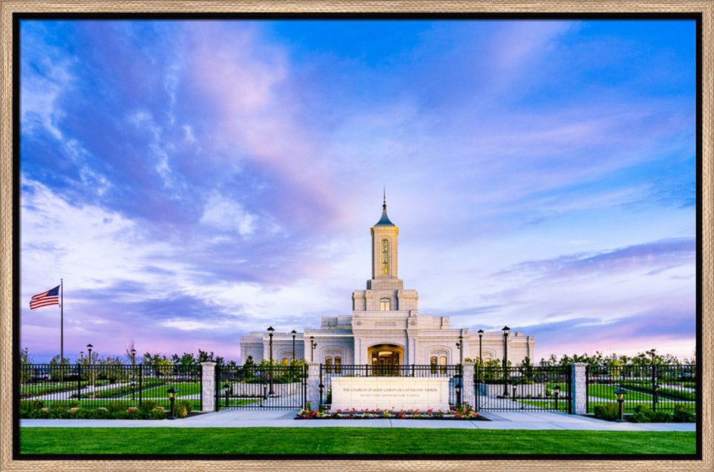 Moses Lake Temple - Purple Sky