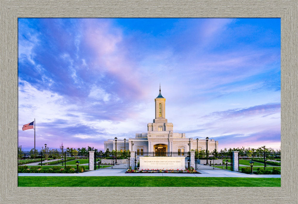 Moses Lake Temple - Purple Sky