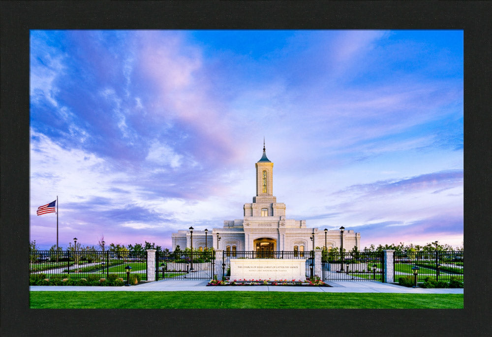 Moses Lake Temple - Purple Sky