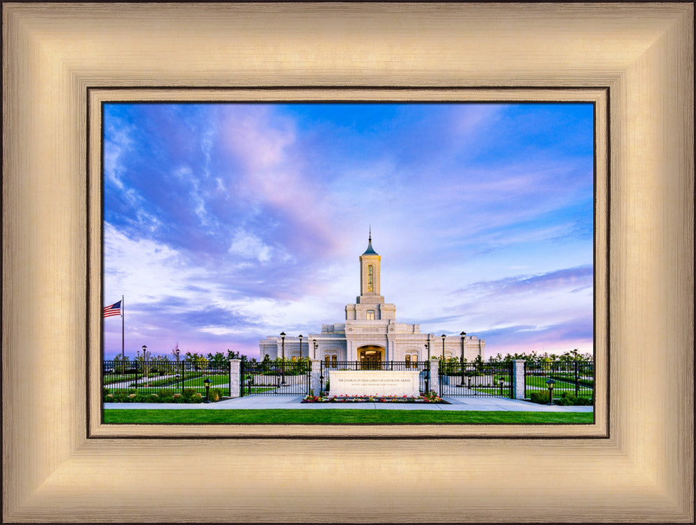 Moses Lake Temple - Purple Sky