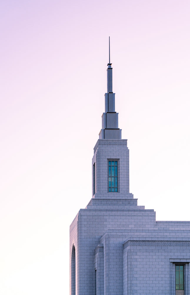 The Burley Idaho Temple spire.