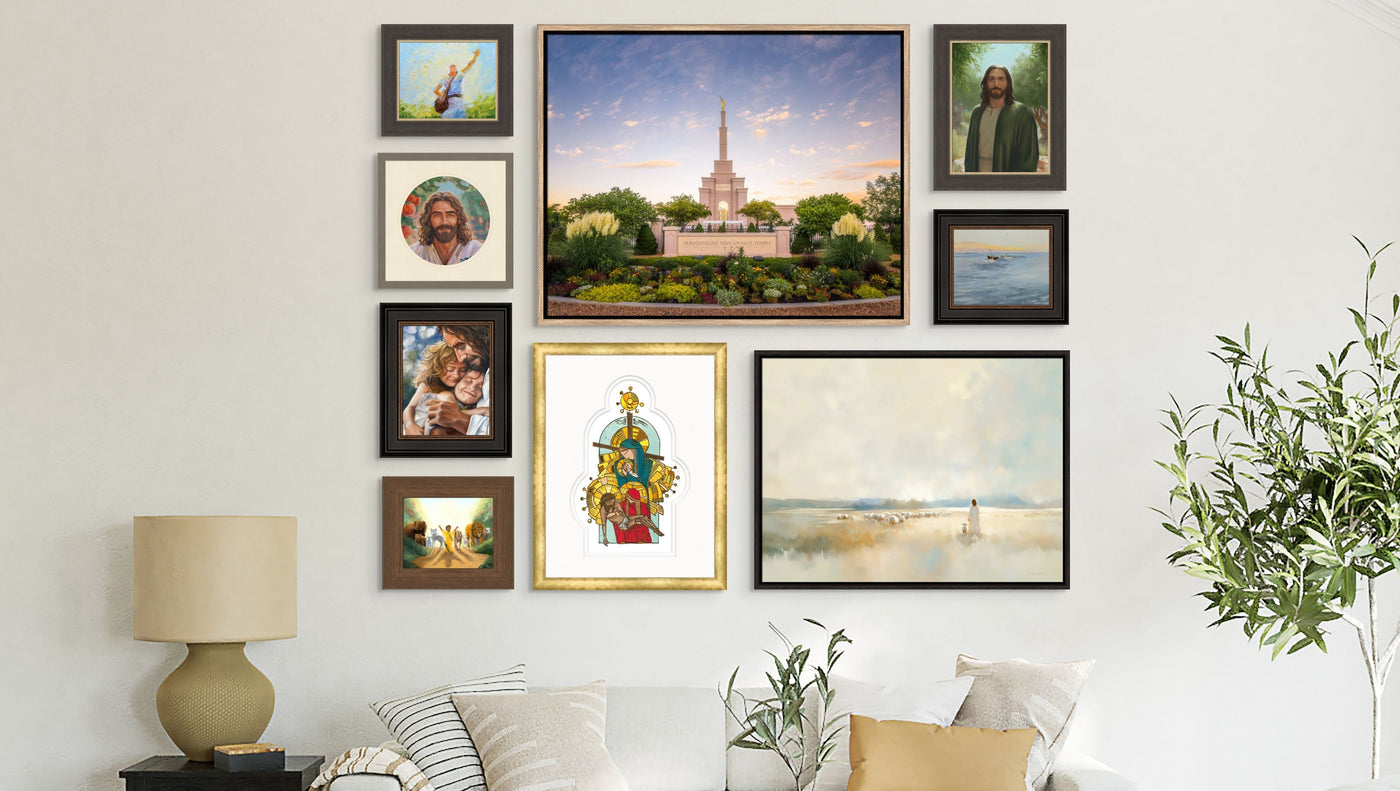 A wall with the beautifull Painting of Christ- Altus Fine Arts