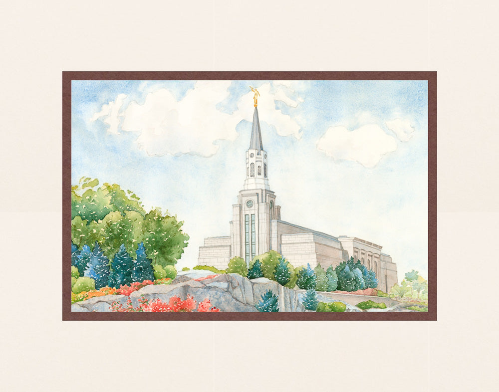 Boston Temple by Anne Bradham