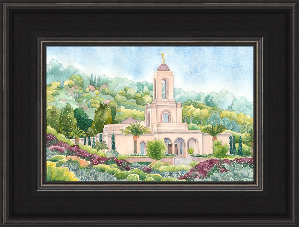 Newport Beach Temple by Anne Bradham