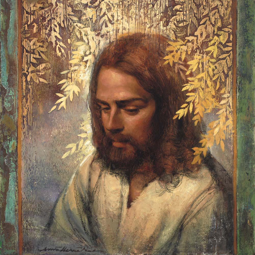 Jesus Christ in gethsemane. 