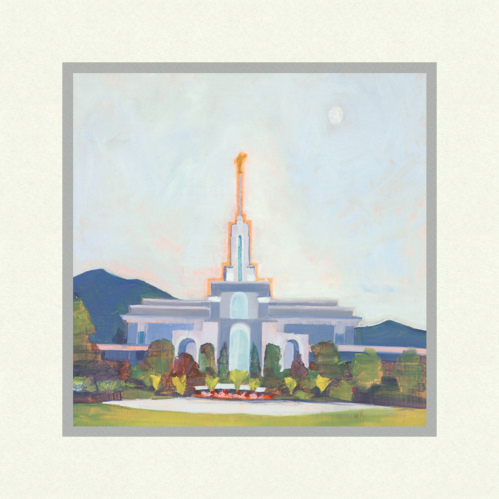 Mount Timpanogos Temple - In the Shadow by Abigale Palmer