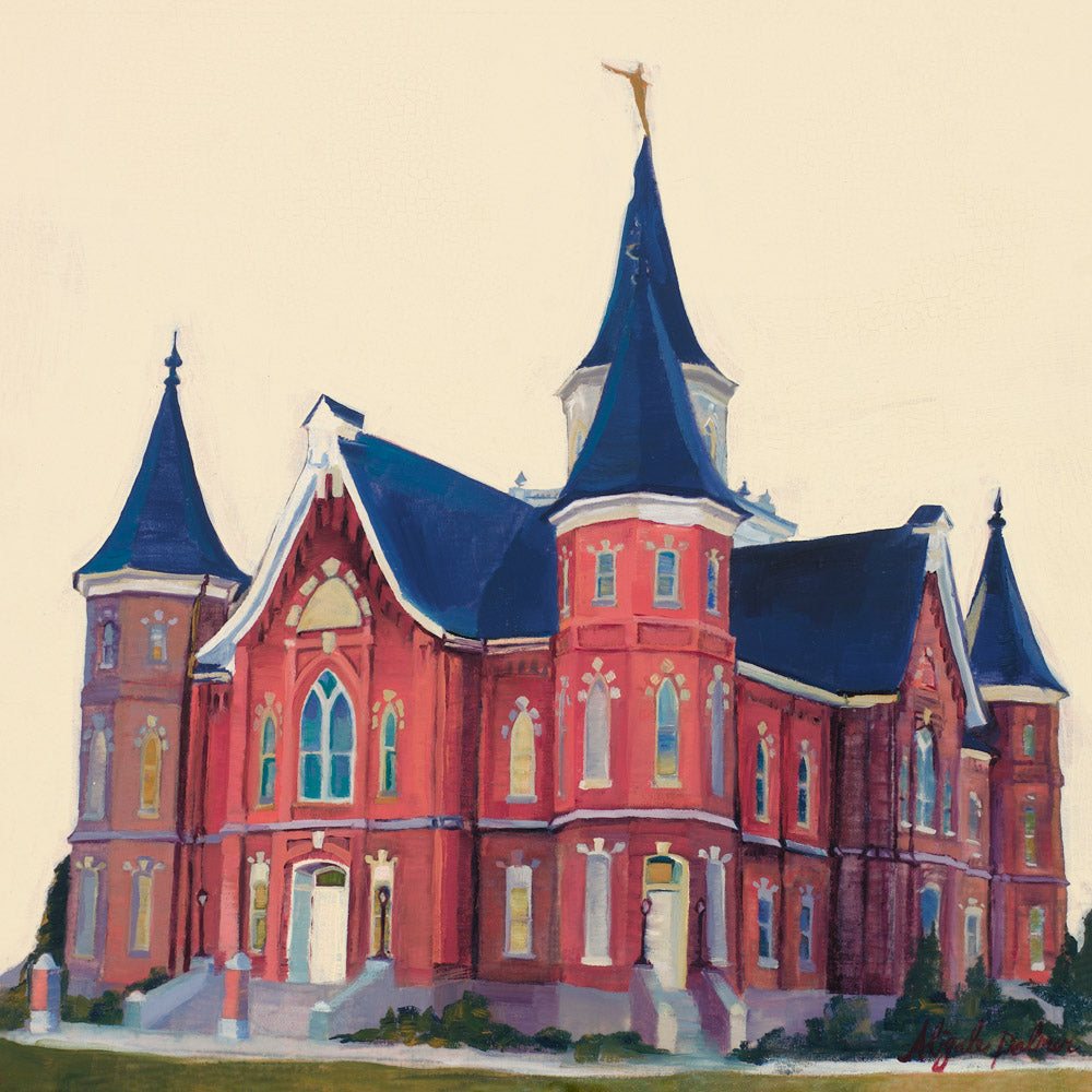 Painting of the Provo City Center Utah Temple.