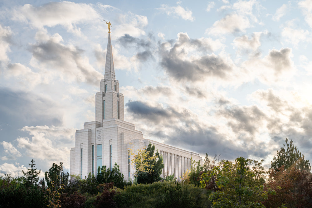 Oquirrh Mountain Temple - Upon a Hill by Evan Lurker