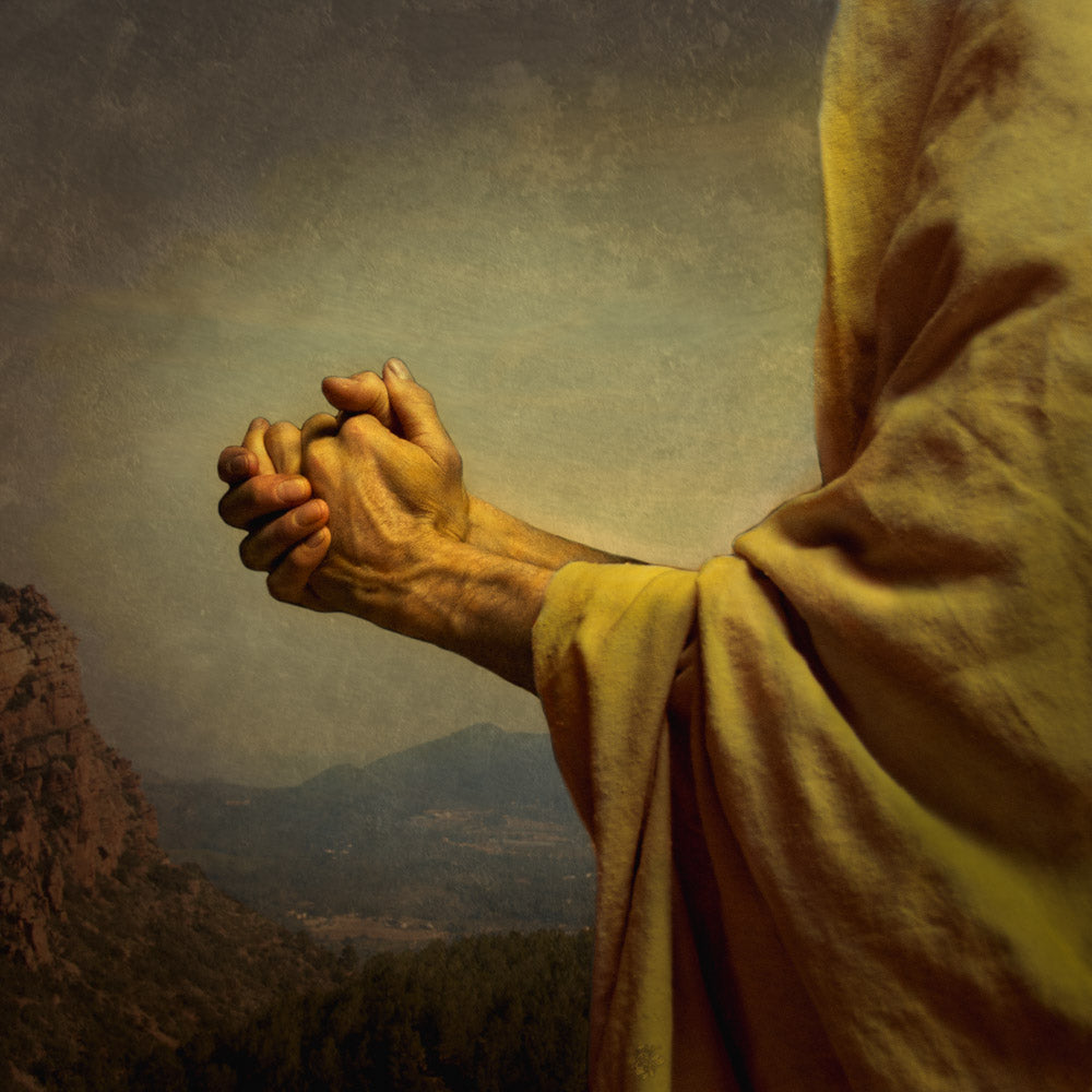 Jesus went up into the mountain to pray alone.