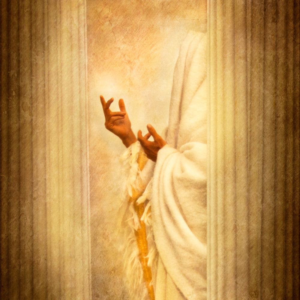 Painting of Jesus Christ teaching in the temple.