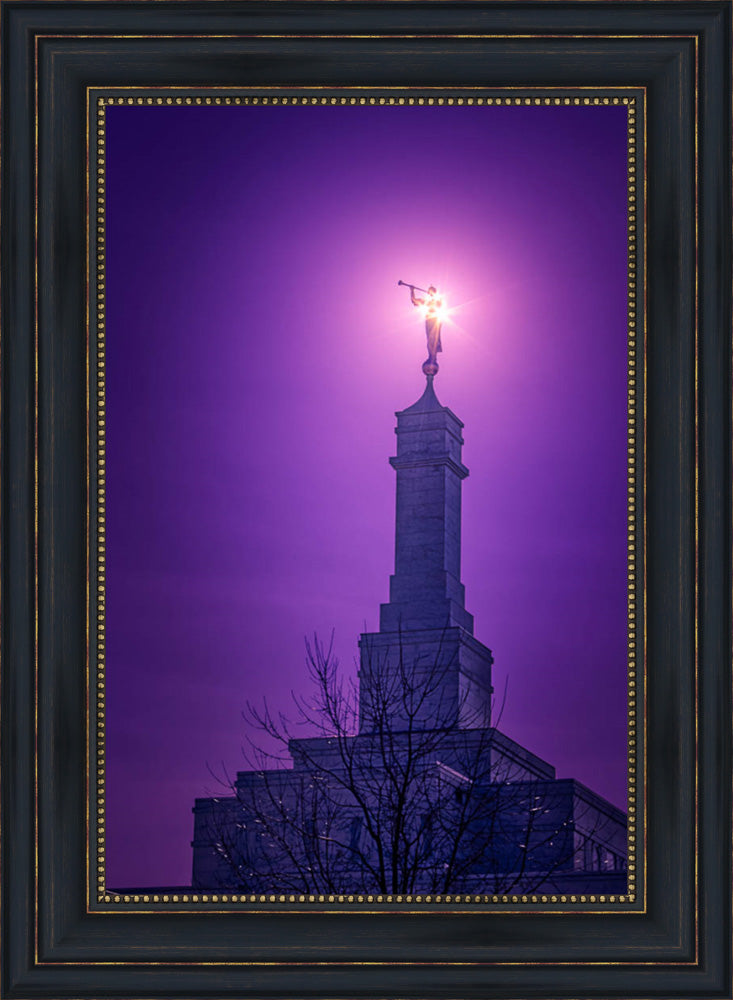 Columbus Temple - Angels Before Him by Greg Collins