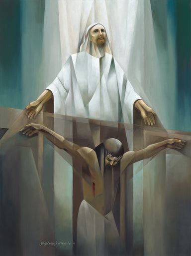 The moment Christ gives up the ghost while hanging on the cross.