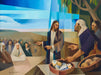 With a few fish and loaves of bread Jesus miraculously fed the multitude.