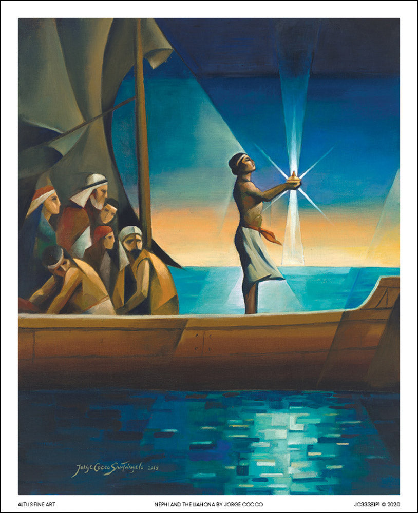 Nephi and the Liahona by Jorge Cocco