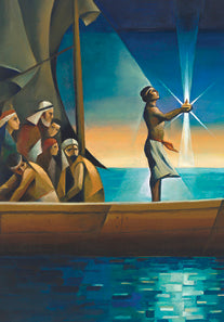 Nephi and the Liahona minicard