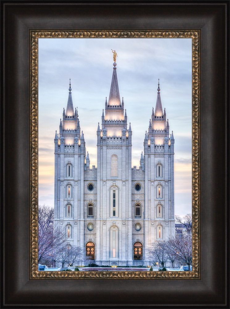 Salt Lake Temple - Winter Sunset