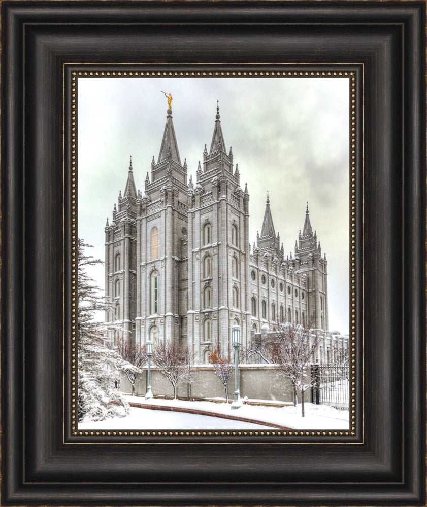 Salt Lake Temple - Snowy View