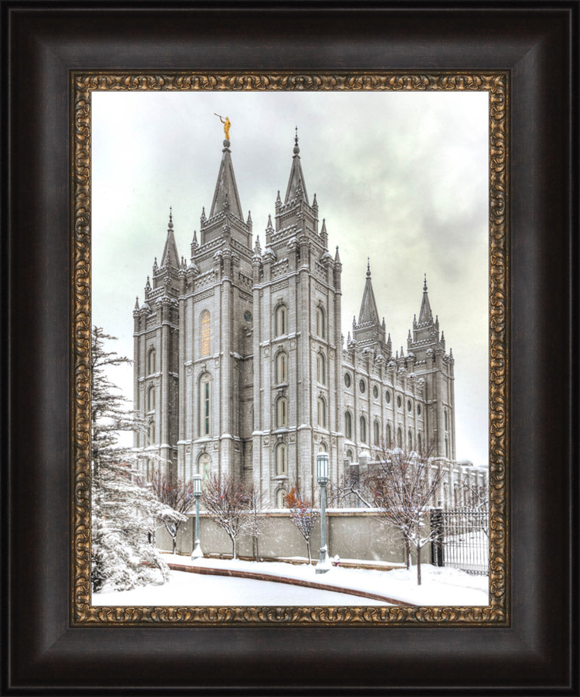 Salt Lake Temple - Snowy View