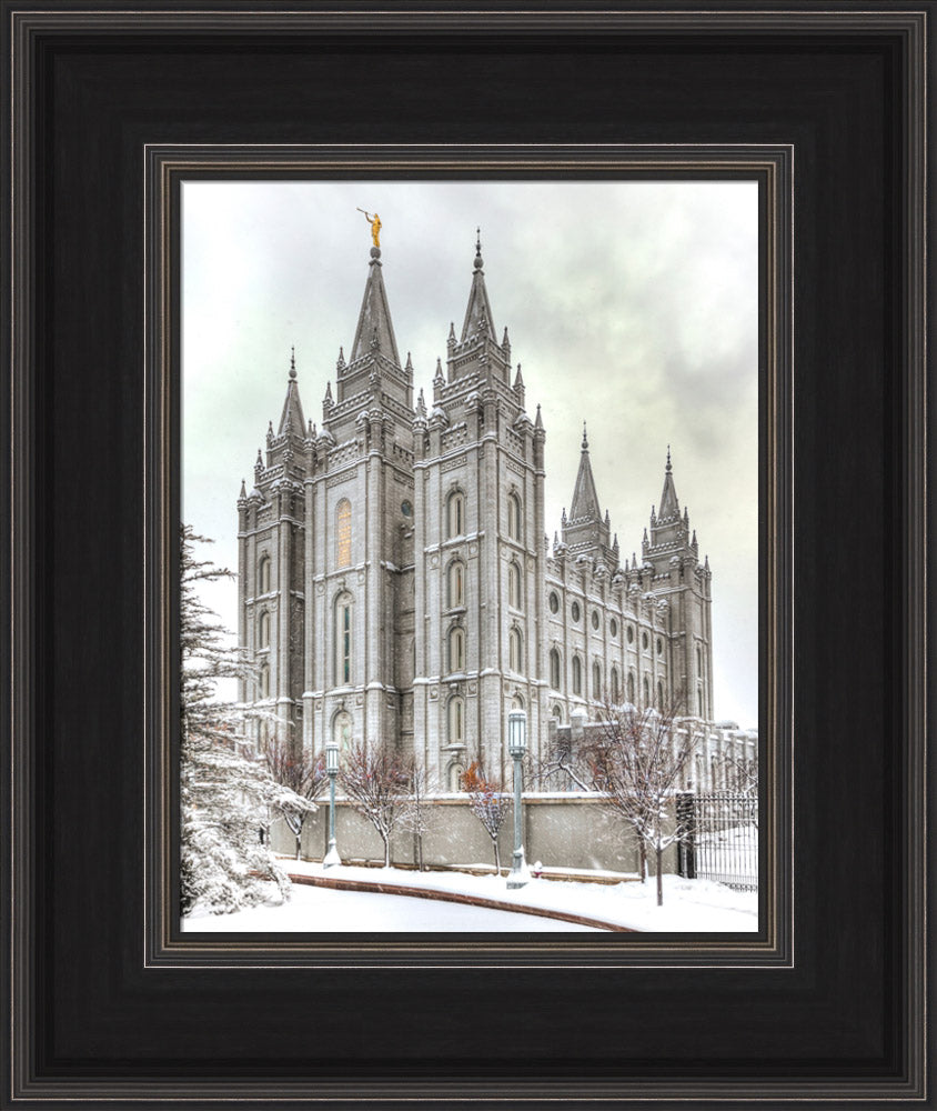 Salt Lake Temple - Snowy View