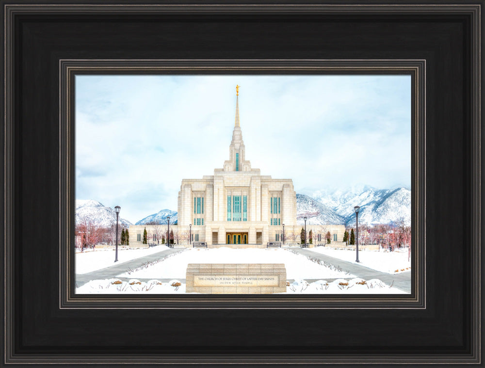 Ogden Temple - Snowy Mountains