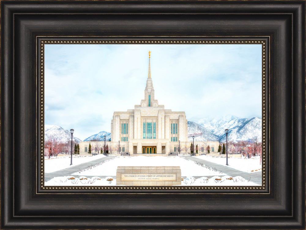Ogden Temple - Snowy Mountains