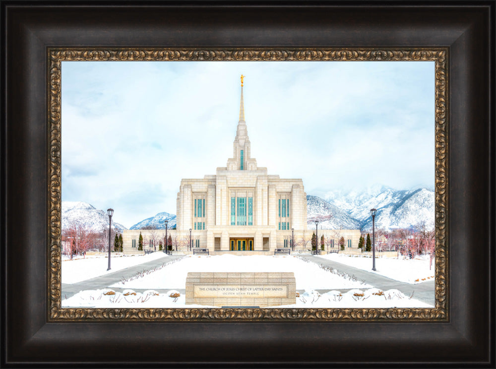 Ogden Temple - Snowy Mountains