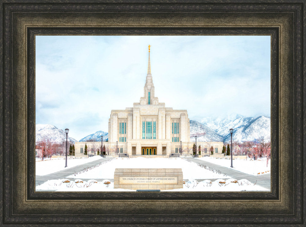 Ogden Temple - Snowy Mountains