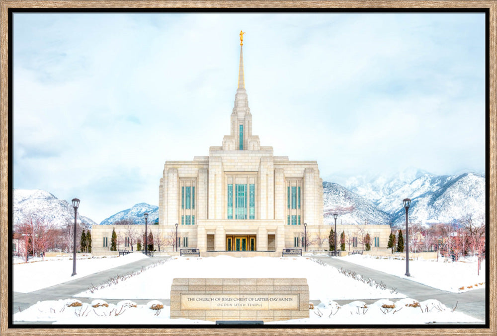 Ogden Temple - Snowy Mountains