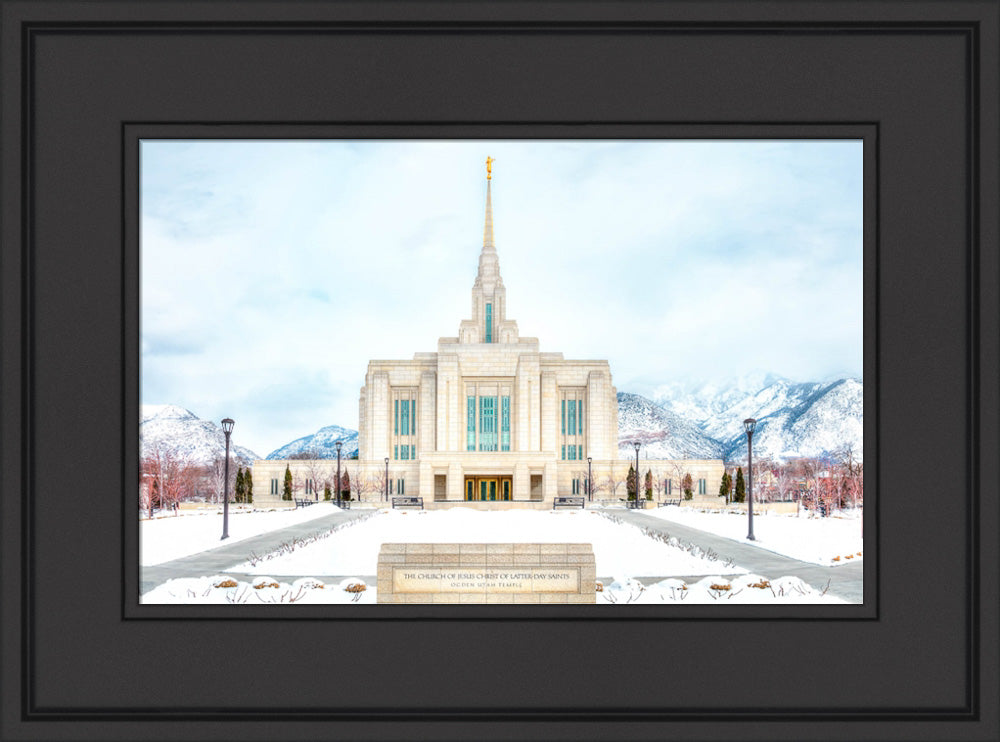 Ogden Temple - Snowy Mountains