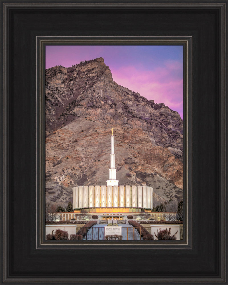 Provo Temple - 2018 Superbowl Sunset by Kyle Woodbury