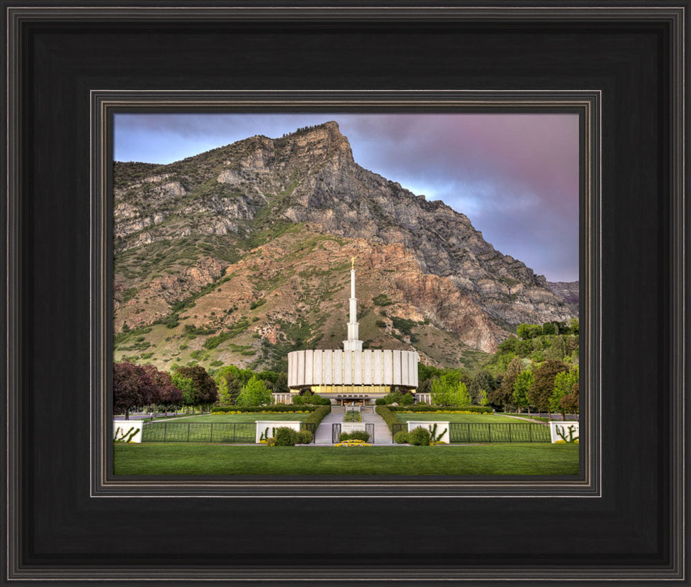 Provo Temple - Summer Mountains