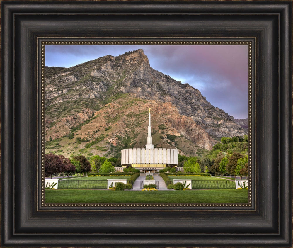 Provo Temple - Summer Mountains