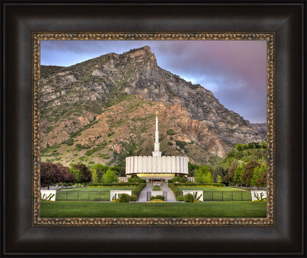Provo Temple - Summer Mountains