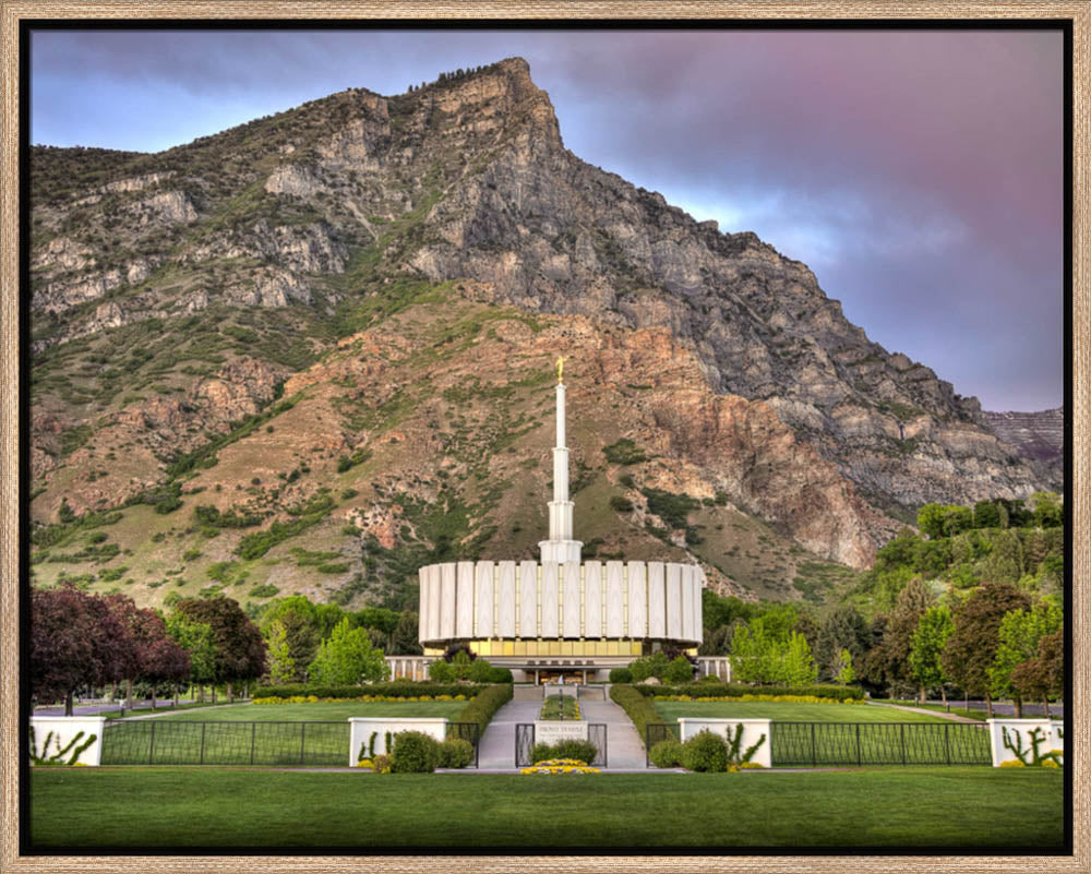 Provo Temple - Summer Mountains