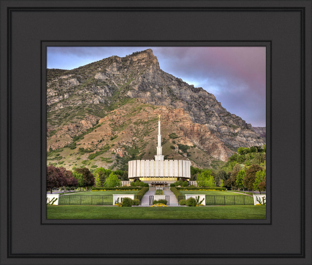 Provo Temple - Summer Mountains