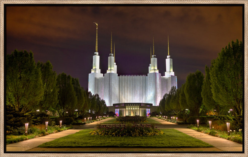 Washington DC Temple - At Night