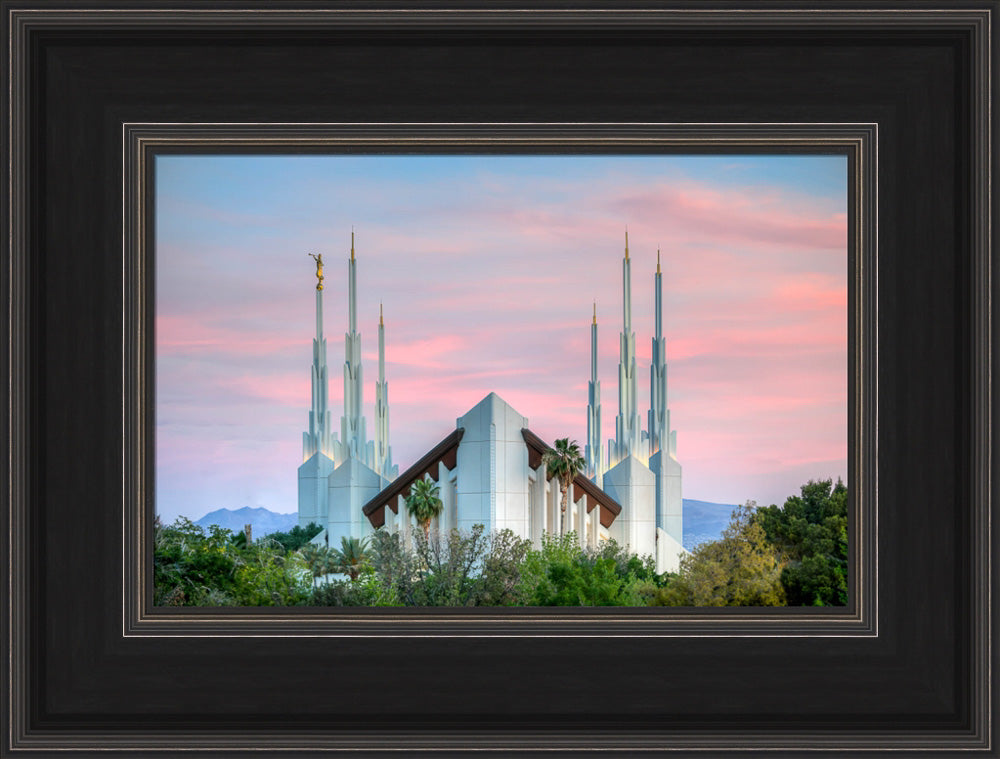 Las Vegas Temple - Pink Sunset