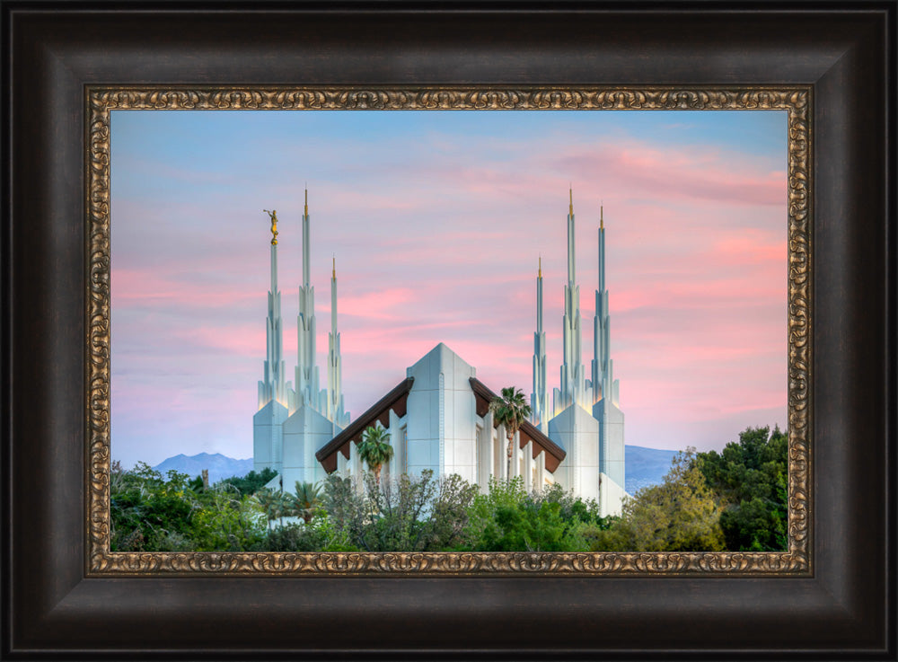 Las Vegas Temple - Pink Sunset
