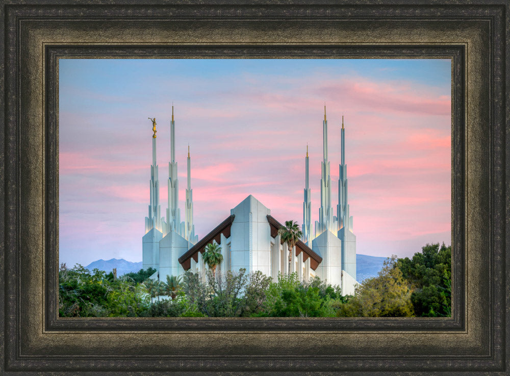 Las Vegas Temple - Pink Sunset