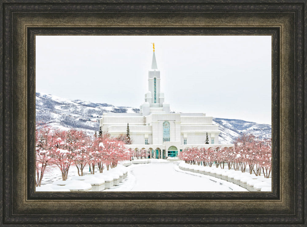 Bountiful Temple - In the Snow by Kyle Woodbury